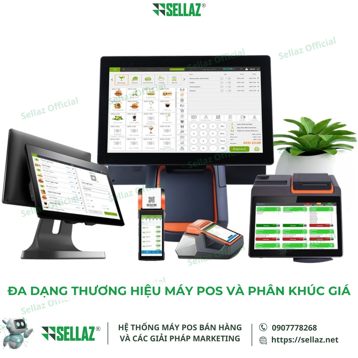 Thị trường máy POS phát triển mạnh mẽ đa dạng
