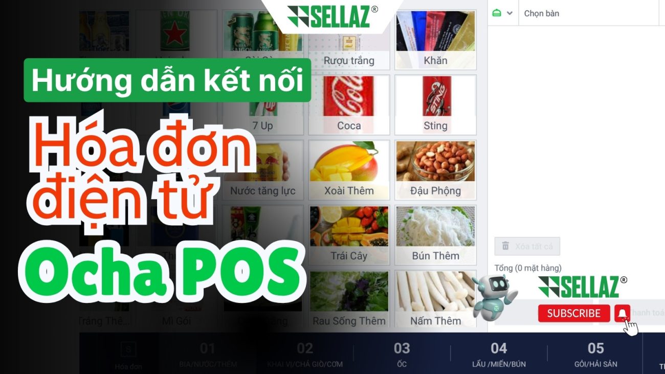 Hướng dẫn kết nối hóa đơn điện tử Ocha POS chi tiết 2025